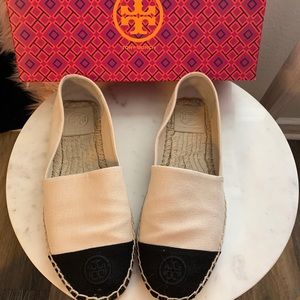 Tory Burch canvas color block espadrille